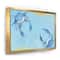 Designart - Blue Coastal crab Battle - Nautical & Coastal Canvas in Gold Frame